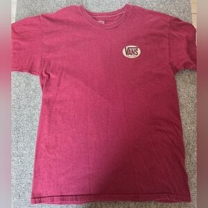 Vans Men’s Large Burgundy Logo Graphic T-Shirt Since 1966